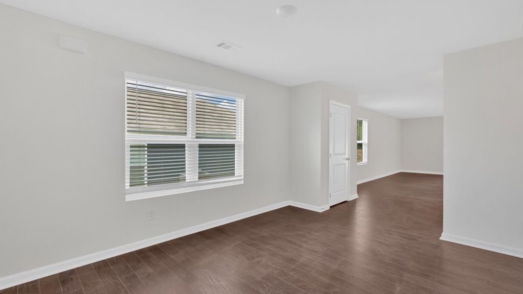 Representative unfurnished interior of a home built from the Allex by D.R. Horton in Clearwater Springs, Johnson City (Image 13). Representative unfurnished interior of a home built from the Allex by D.R. Horton in Clearwater Springs, Johnson City (Image 13).