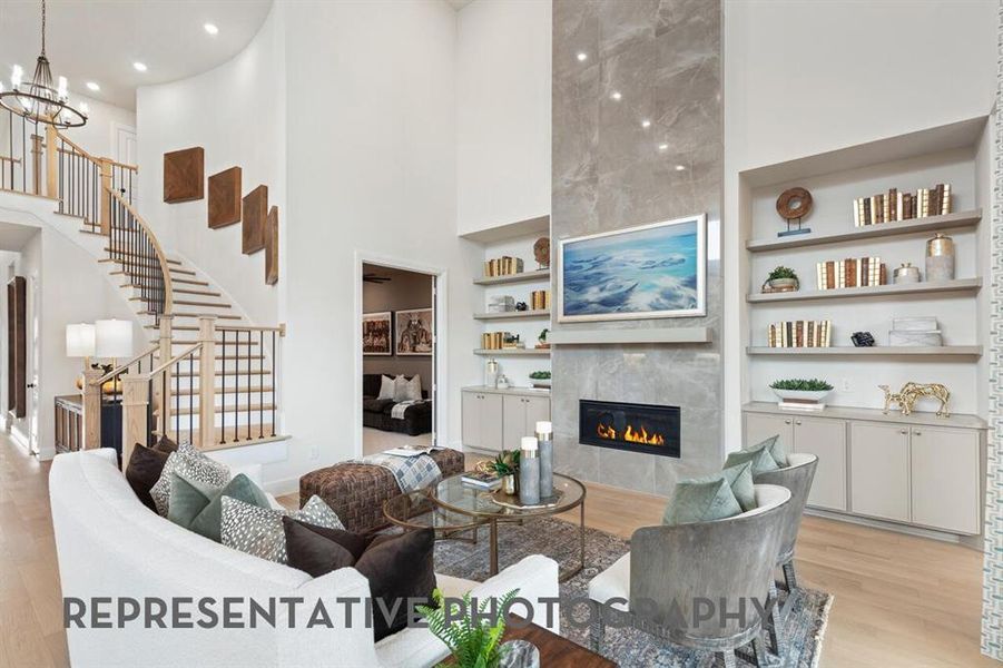 Furnished interior view inside a new home in Mosaic, Celina (Image 21).
