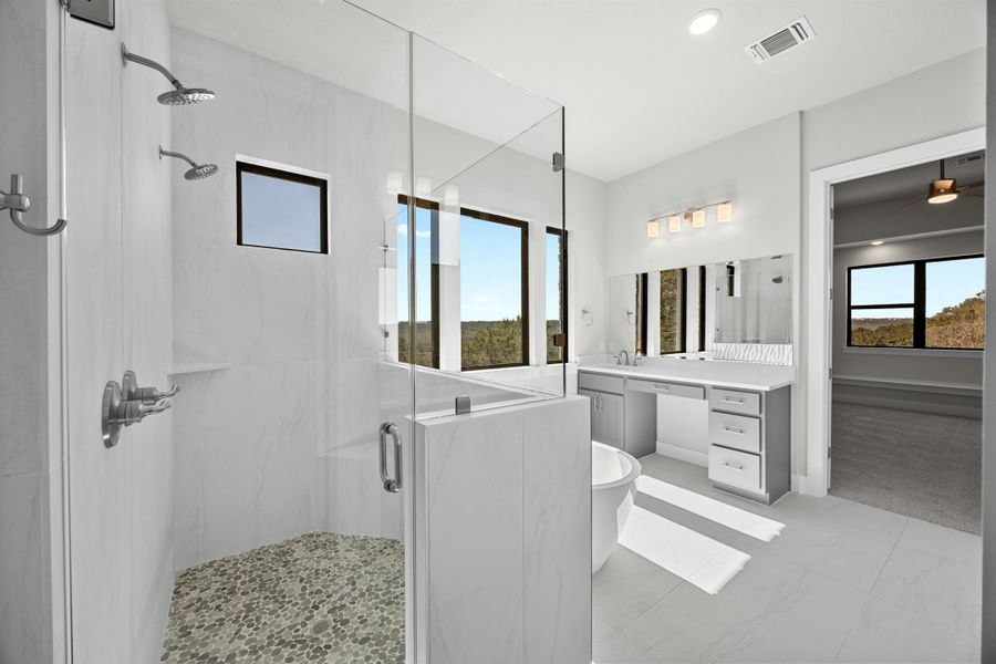 Furnished interior view inside a new home in Riverstone, Georgetown (Image 11).