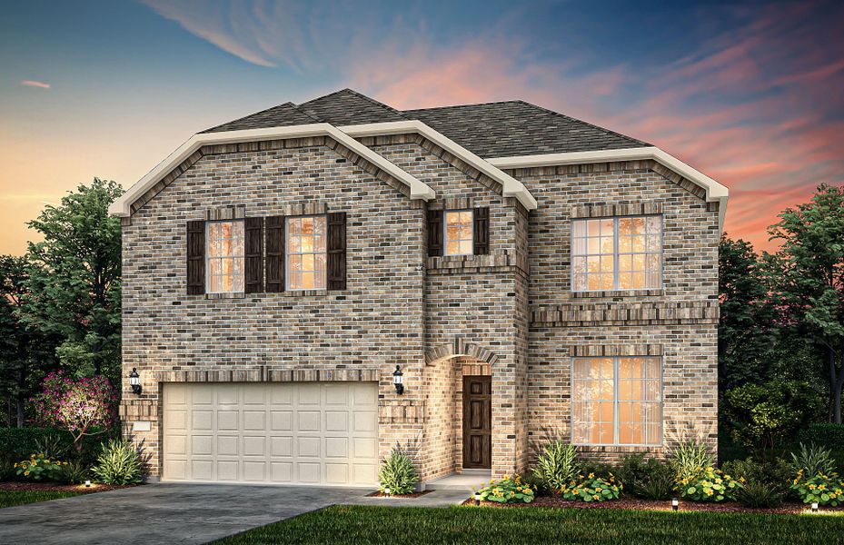 Representative exterior photo of a completed home built from the Sweetwater by Pulte Homes in Rosemary Fields, Godley, TX (Image 25).