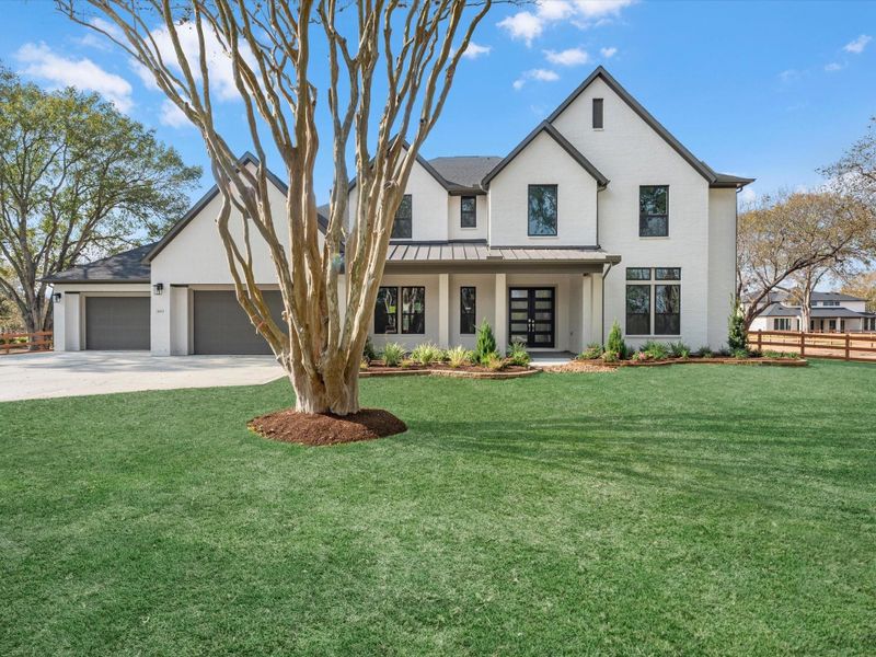 Front exterior of a new home in , Fulshear, TX, highlighting curb appeal (Image 18).