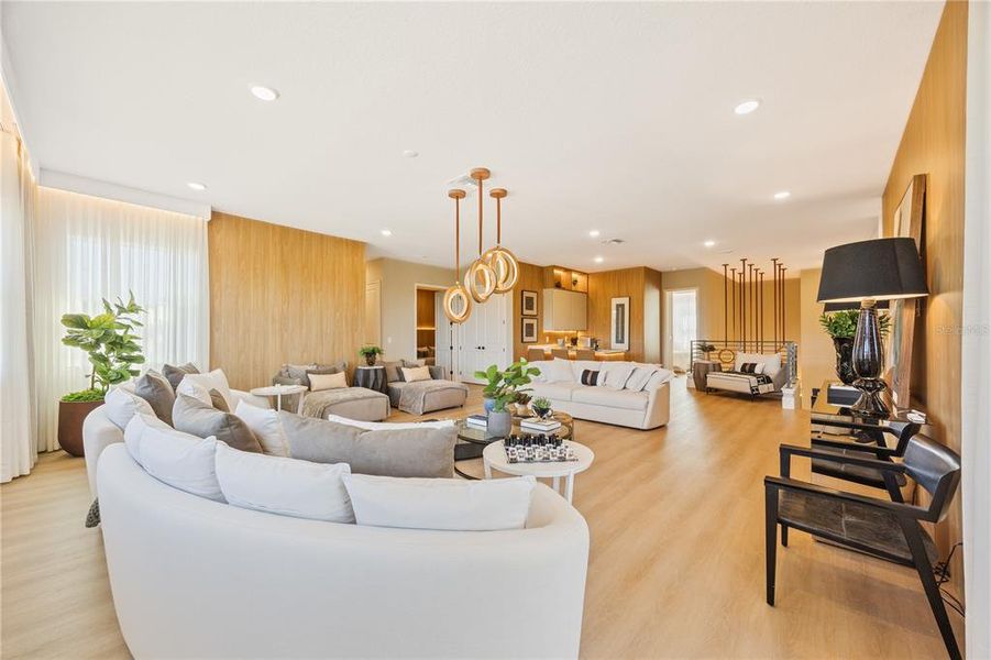 Furnished interior view inside a new home in Avalon Ridge, Winter Garden (Image 36).