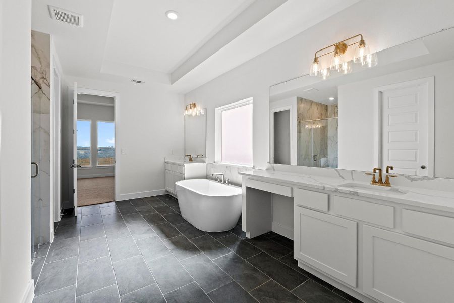 Furnished interior view inside a new home in Lariat, Liberty Hill (Image 12).