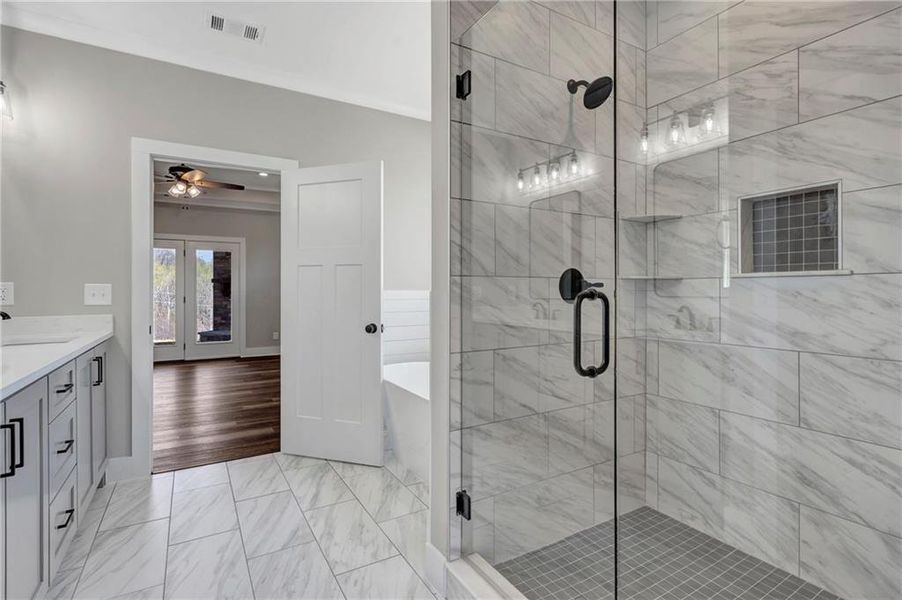 Furnished interior view inside a new home in , Pendergrass (Image 10).