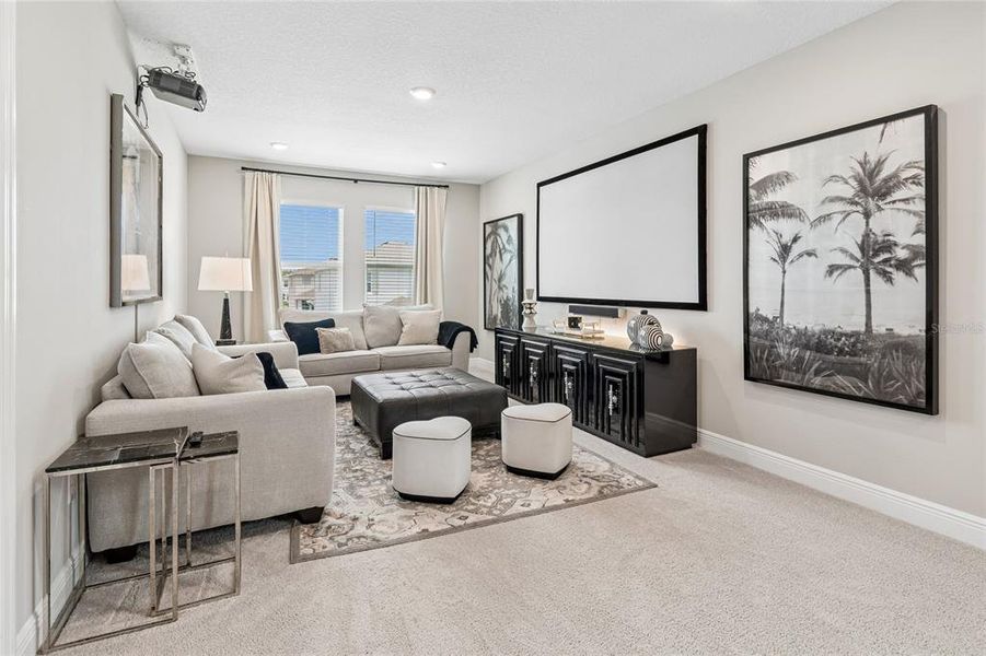 Furnished interior view inside a new home in Woodcreek, Wesley Chapel (Image 18). Furnished interior view inside a new home in Woodcreek, Wesley Chapel (Image 18).