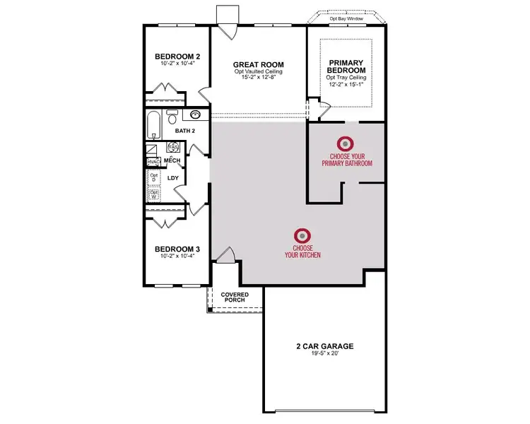 2D floor plan layout of this home in Ambridge, Conway, SC (Image 1).