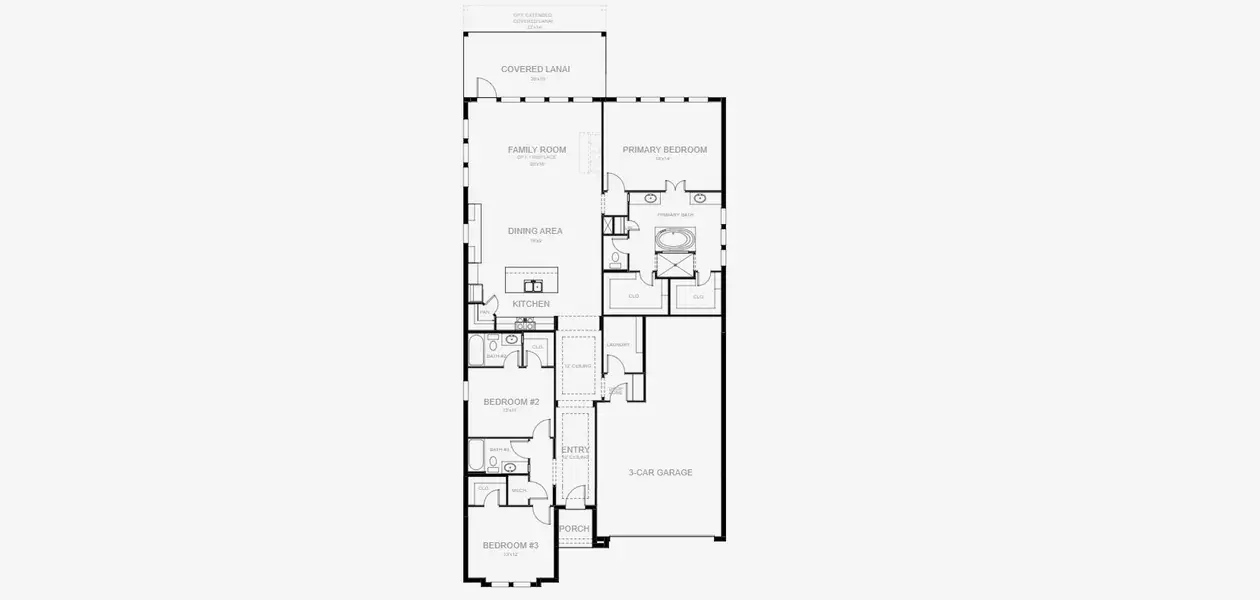 2D floor plan layout of this home in Sanctuary at Seaire, Parrish, FL (Image 2). 2D floor plan layout of this home in Sanctuary at Seaire, Parrish, FL (Image 2).