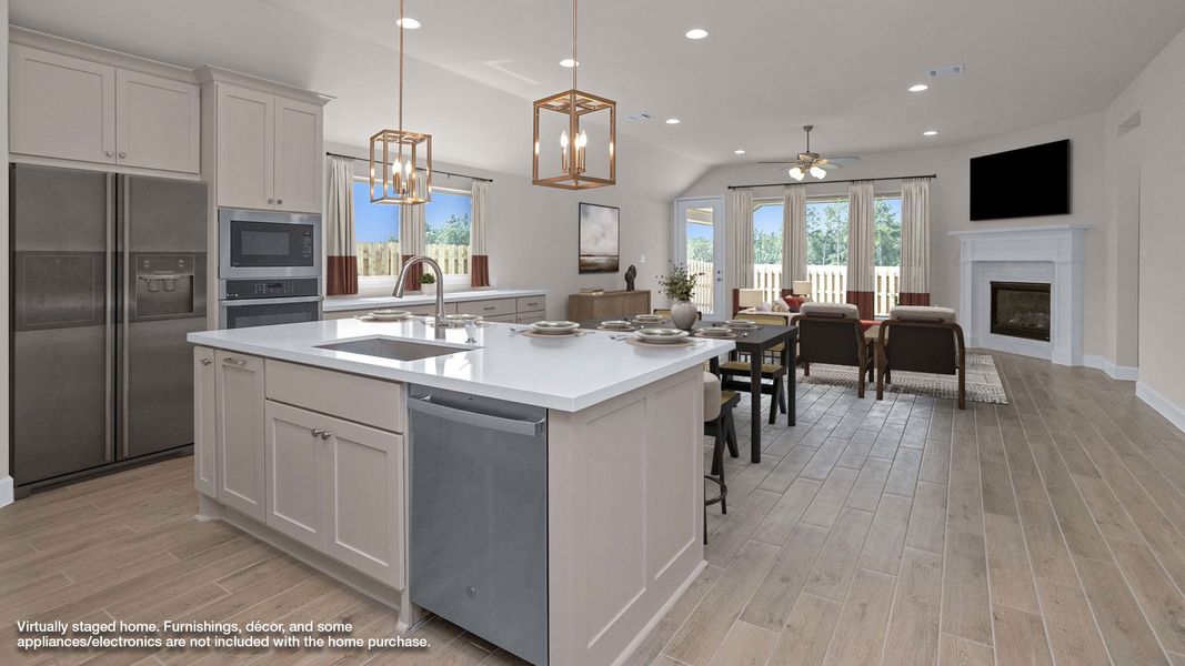 Furnished interior view inside a new home in Colton 55', Montgomery (Image 5).