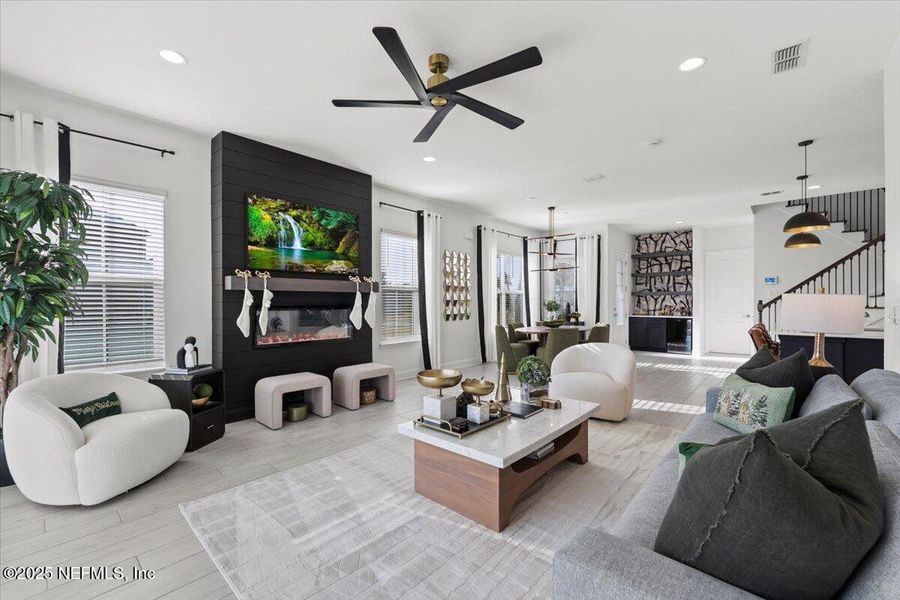 Furnished interior view inside a new home in , St. Johns (Image 14).