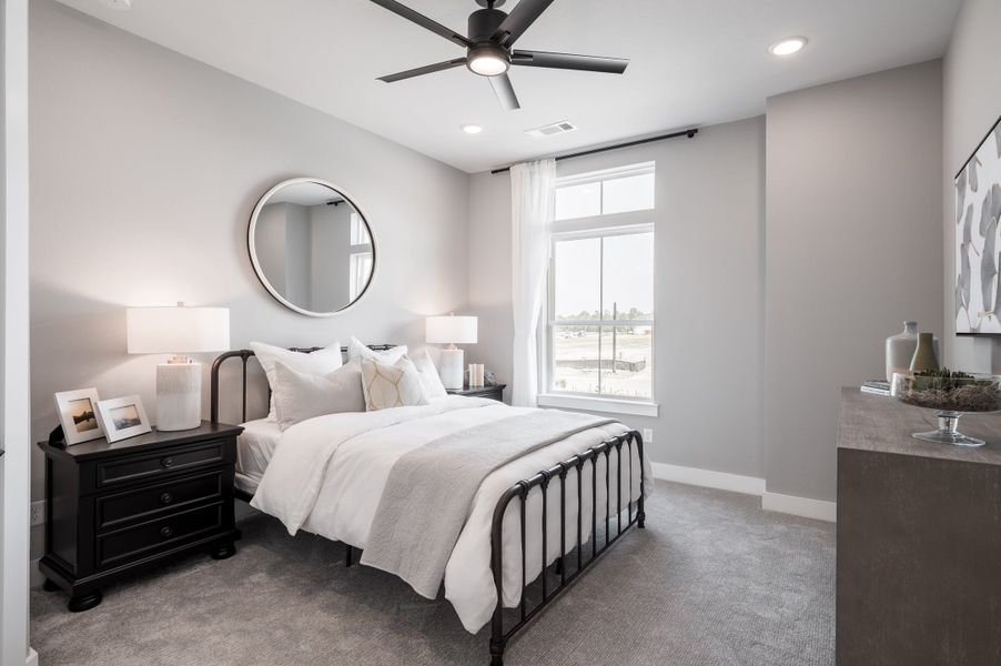Representative furnished interior of a home built from the Windsor by Tri Pointe Homes in Dunham Pointe, Cypress (Image 35).