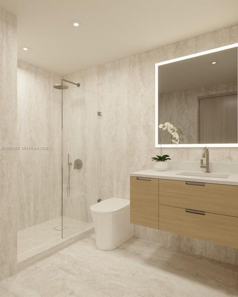 Furnished interior view inside a new home in , Miami Beach (Image 24).