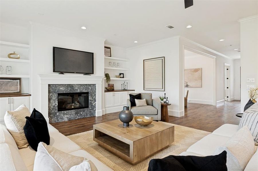 Furnished interior view inside a new home in , Dallas (Image 26).