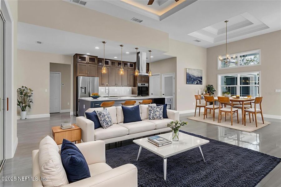 Furnished interior view inside a new home in , Hastings (Image 19).