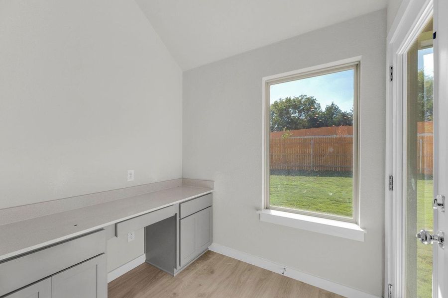 Study Nook in the Pecos home plan by Trophy Signature Homes – REPRESENTATIVE PHOTO