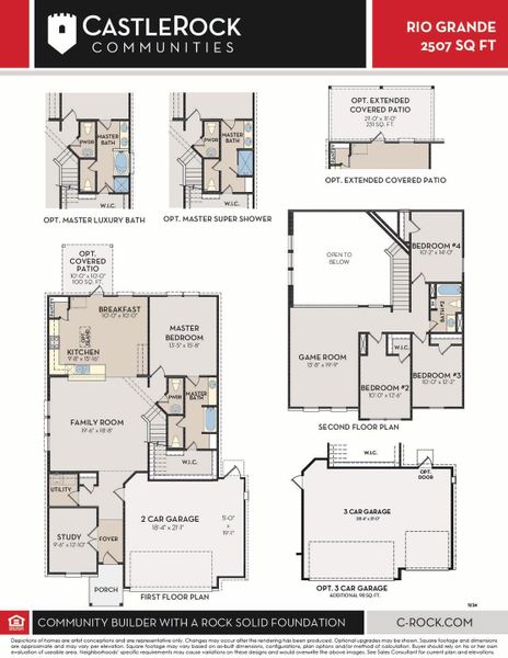 2D floor plan layout of this home in Hunters Glen, Jarrell, TX (Image 3). 2D floor plan layout of this home in Hunters Glen, Jarrell, TX (Image 3).