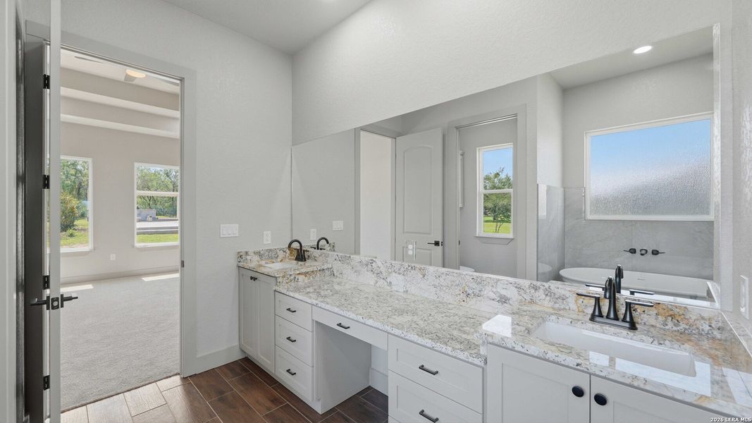 Furnished interior view inside a new home in , Adkins (Image 26).