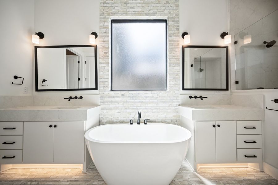 Furnished interior view inside a new home in Milky Way at River Place, Austin (Image 6). Furnished interior view inside a new home in Milky Way at River Place, Austin (Image 6).