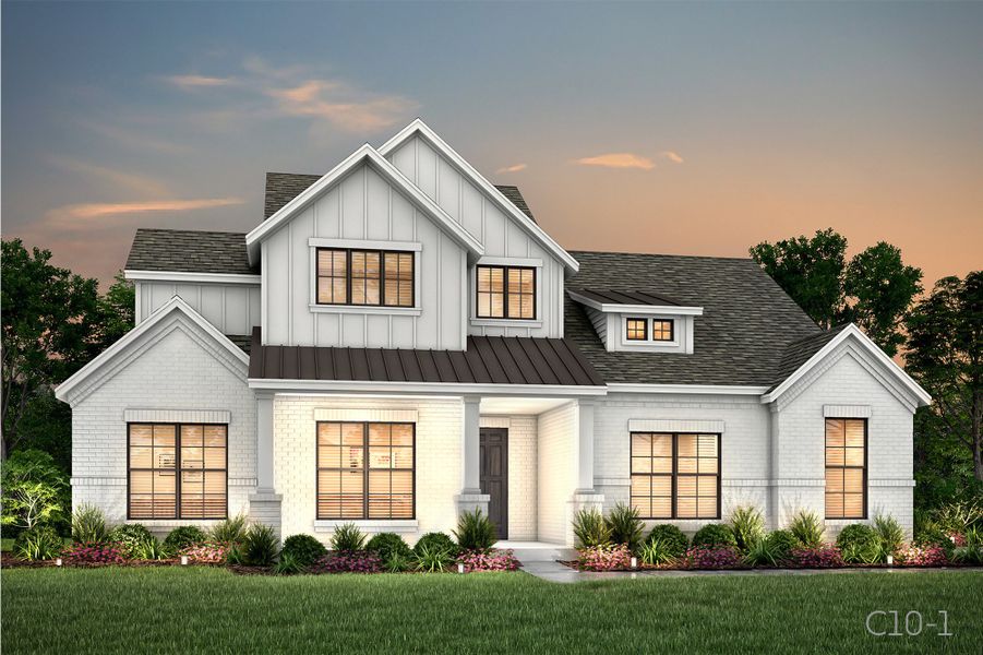 Representative exterior photo of a completed home built from the Concord by John Houston Homes in Valor Estates, Temple, TX (Image 5). Representative exterior photo of a completed home built from the Concord by John Houston Homes in Valor Estates, Temple, TX (Image 5).