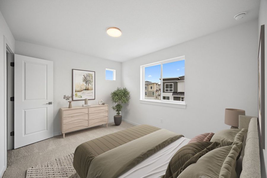 Representative furnished interior of a home built from the Greyson by Lokal Homes in The Commons at Victory Ridge, Colorado Springs (Image 9).