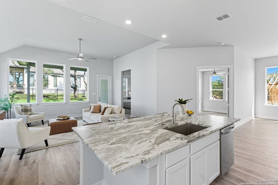 Furnished interior view inside a new home in Esperanza – New Phase Now Selling, Boerne (Image 12).