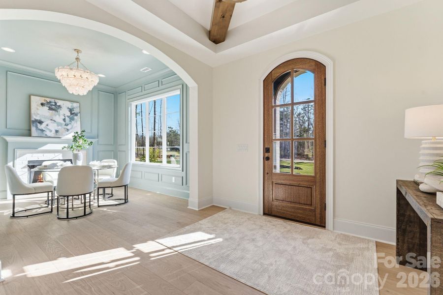 Furnished interior view inside a new home in , Clover (Image 10). Furnished interior view inside a new home in , Clover (Image 10).