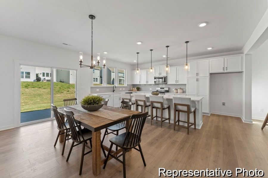Furnished interior view inside a new home in Copper Ridge at Flowers Plantation, Clayton (Image 8).