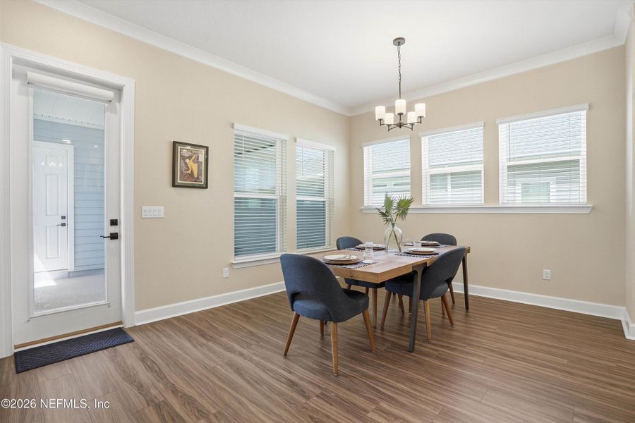 Furnished interior view inside a new home in Seven Pines 50' Rear Entry, Jacksonville (Image 33).