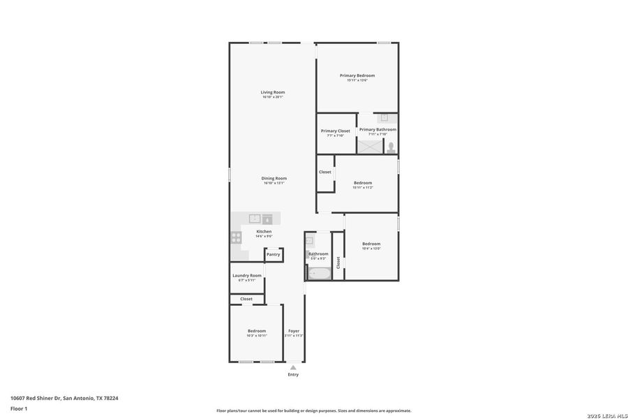 2D floor plan layout of this home in Smiley Ranch, San Antonio, TX (Image 3). 2D floor plan layout of this home in Smiley Ranch, San Antonio, TX (Image 3).