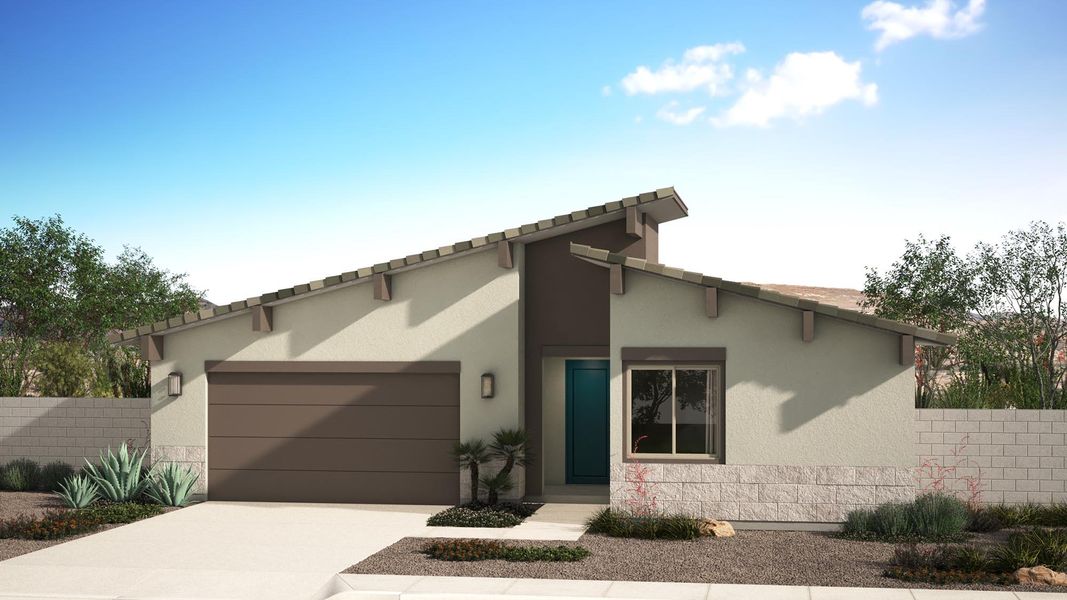 Representative exterior photo of a completed home built from the Alani by Risewell Homes in Harvest at Citrus Park, Goodyear, AZ (Image 5).