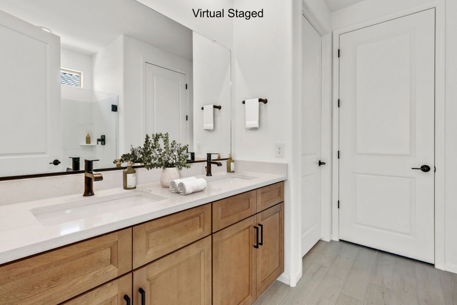 Furnished interior view inside a new home in Oasis At Rocking K, Vail (Image 9).