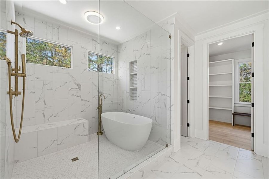 Furnished interior view inside a new home in , Monroe (Image 12).