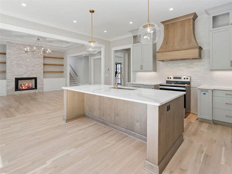 Furnished interior view inside a new home in , Atlanta (Image 8).