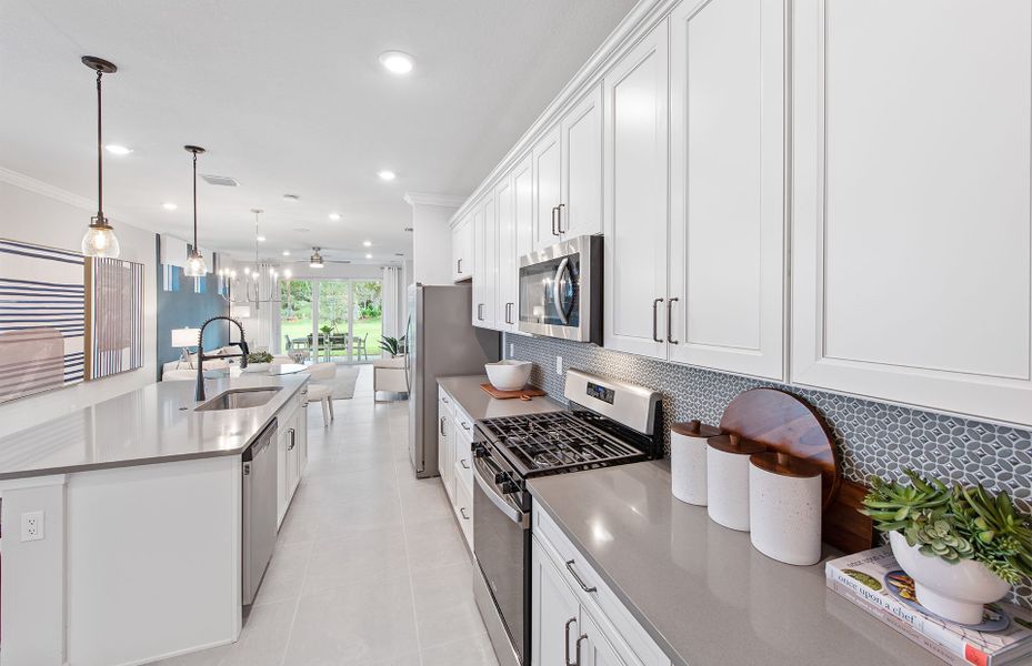 Furnished interior view inside a new home in Harbor Isle, Vero Beach (Image 6).