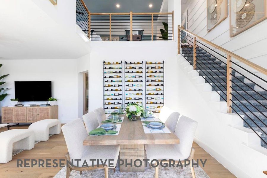 Furnished interior view inside a new home in Bridgeland, Cypress (Image 10).