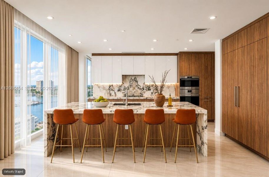 Furnished interior view inside a new home in , Fort Lauderdale (Image 5).