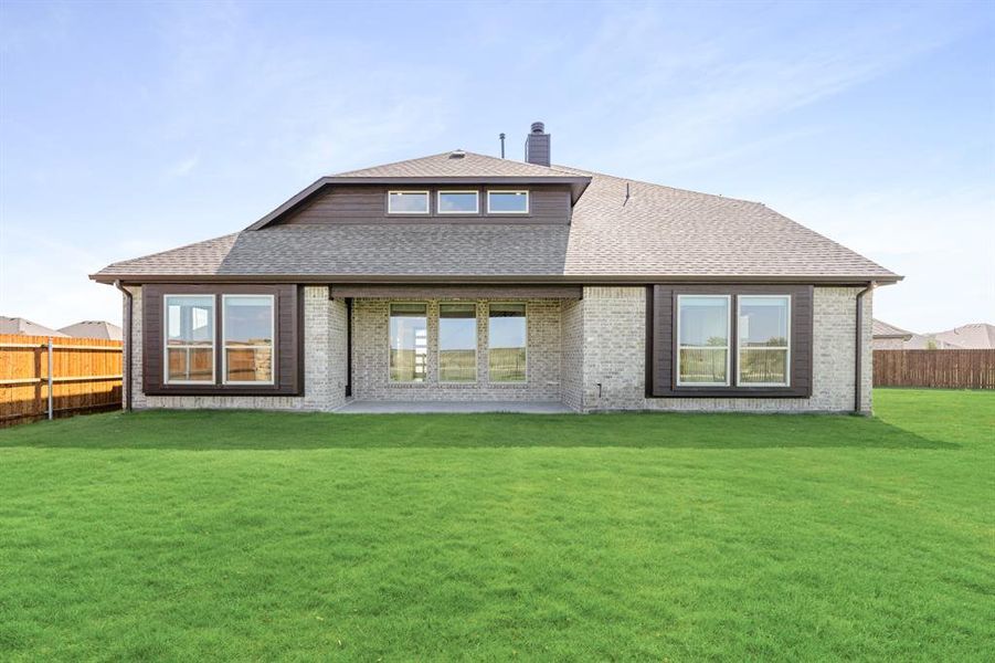 Front exterior of a new home in Timberbrook 3B-4A, Justin, TX, highlighting curb appeal (Image 24).