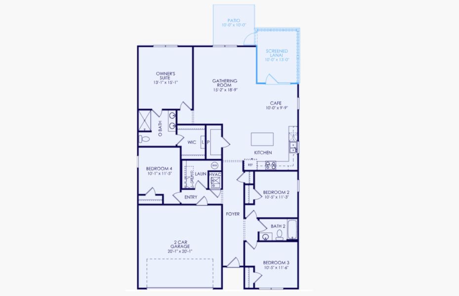 2D floor plan layout of this home in Heartwood, Richmond Hill, GA (Image 2). 2D floor plan layout of this home in Heartwood, Richmond Hill, GA (Image 2).
