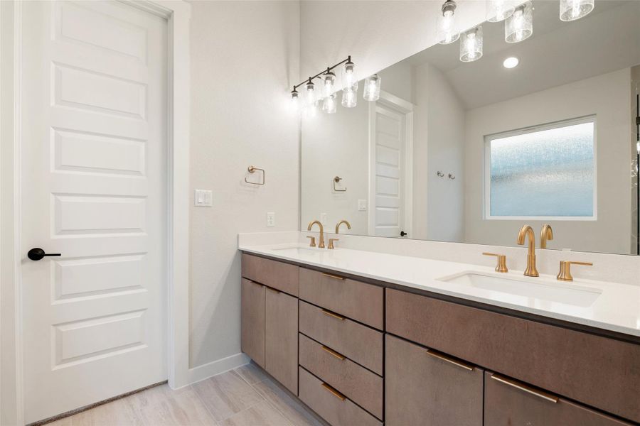 Furnished interior view inside a new home in Lariat, Liberty Hill (Image 9).