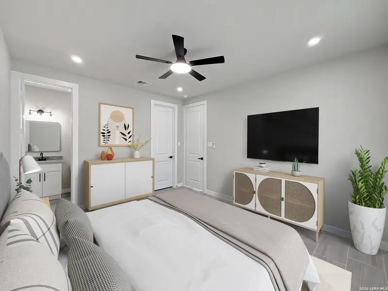 Furnished interior view inside a new home in , San Antonio (Image 11).