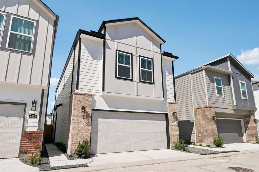 Exterior details and patio area of a home in Spring Brook Village - City Series, Houston (Image 23). Exterior details and patio area of a home in Spring Brook Village - City Series, Houston (Image 23).