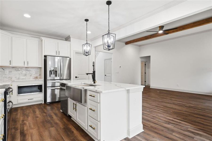 Furnished interior view inside a new home in , Dawsonville (Image 7).