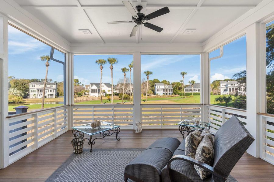 Exterior details and patio area of a home in , Johns Island (Image 32).