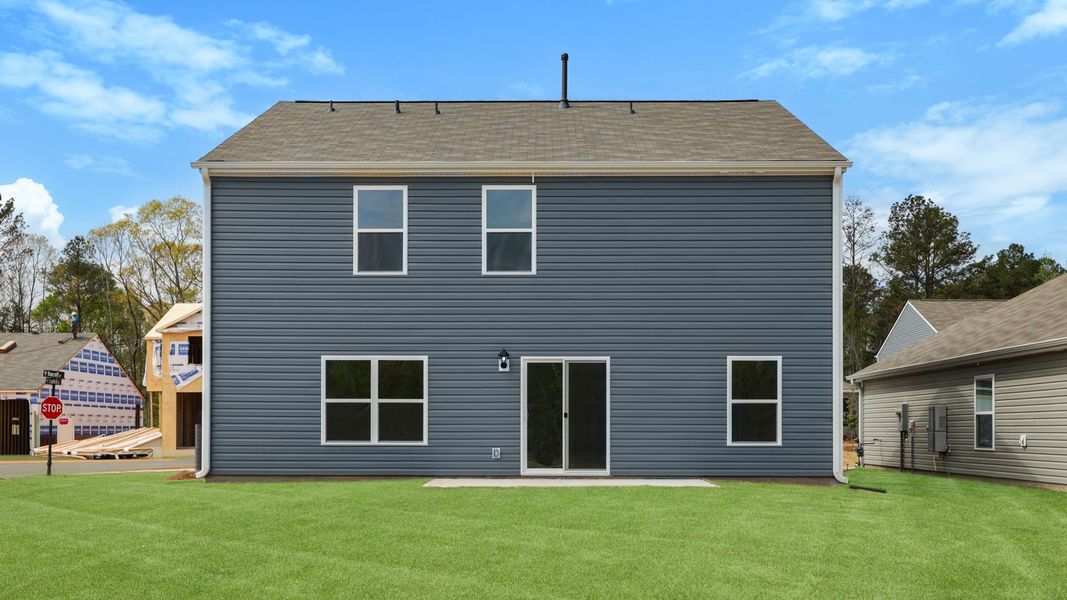 Exterior details and patio area of a home in Harrier Point, Woodruff (Image 18).