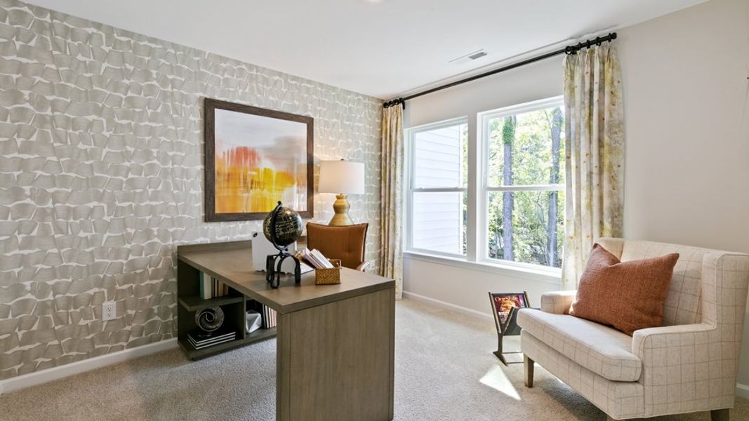 Furnished interior view inside a new home in Chapel Townes, Raleigh (Image 31).