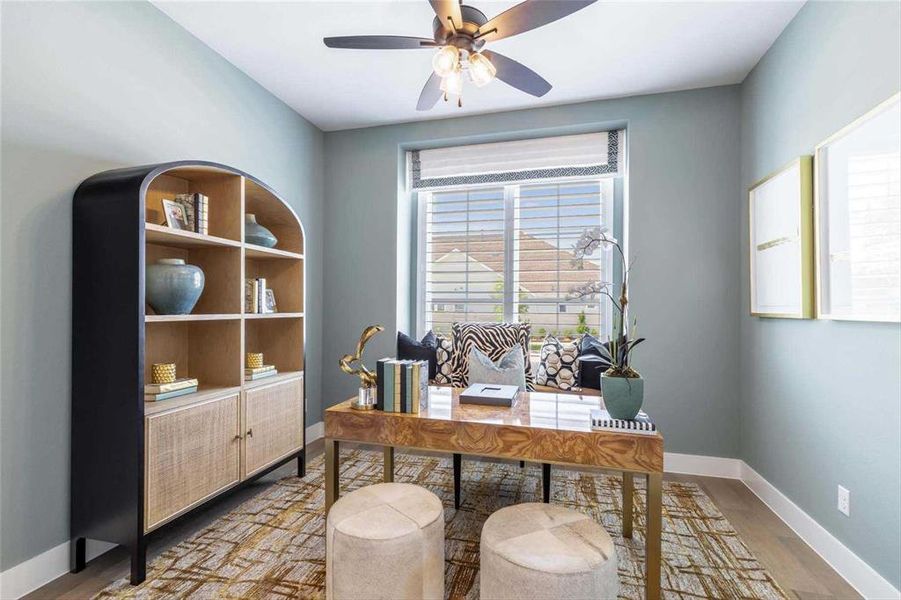 Furnished interior view inside a new home in Painted Tree, McKinney (Image 10).