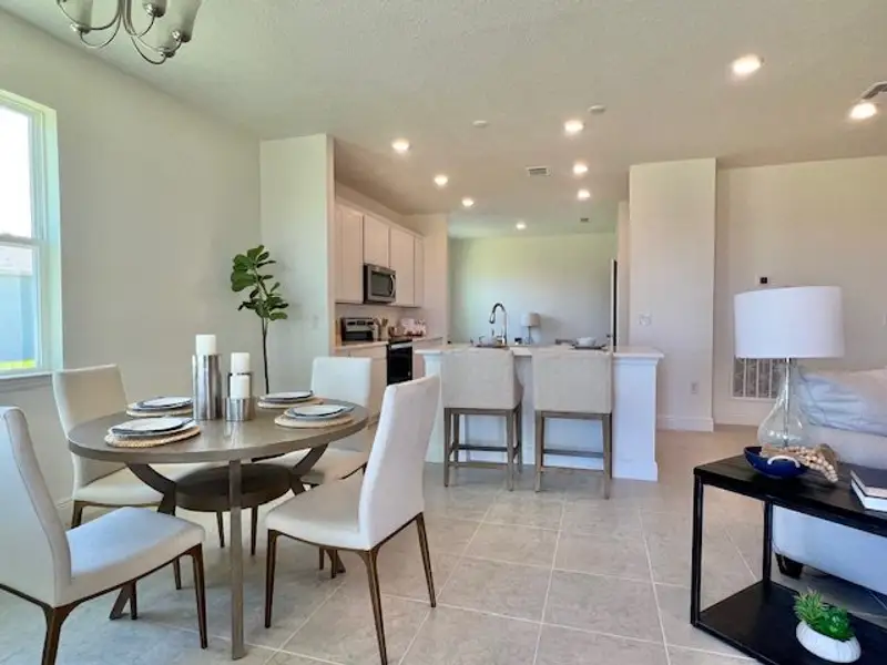 Furnished interior view inside a new home in Lakes At St Sebastian, Micco (Image 11).