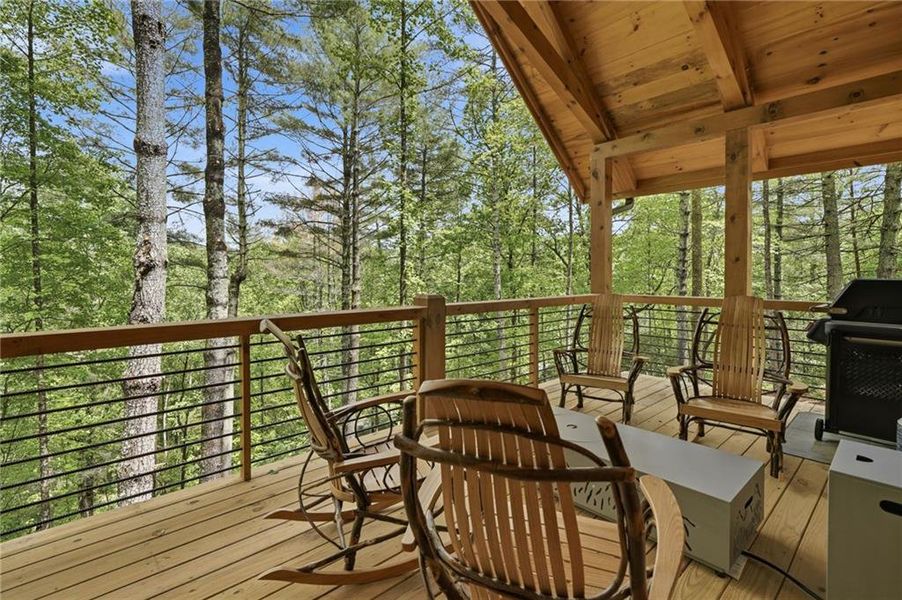 Exterior details and patio area of a home in , Ellijay (Image 1). Exterior details and patio area of a home in , Ellijay (Image 1).