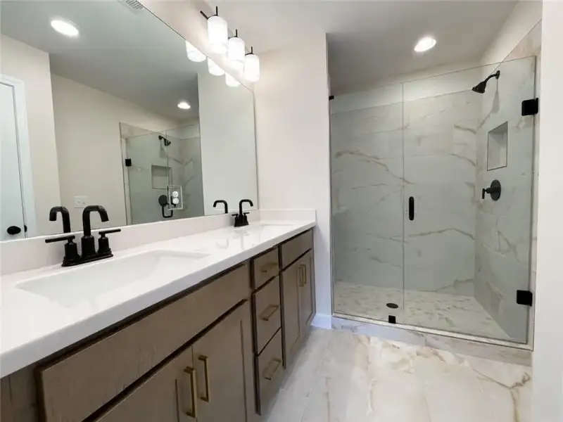 Furnished interior view inside a new home in Townes at South Main, Kennesaw (Image 7).