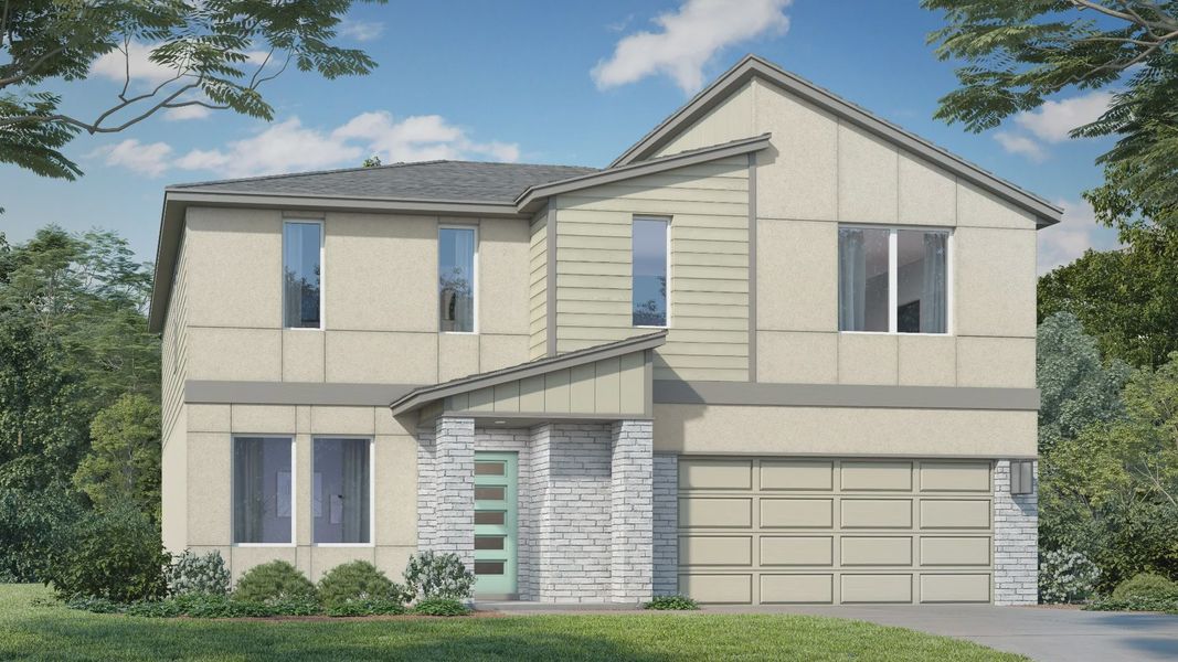 Representative exterior photo of a completed home built from the Highbourne by DRB Homes in Hamilton Bluff, Haines City, FL (Image 21). Representative exterior photo of a completed home built from the Highbourne by DRB Homes in Hamilton Bluff, Haines City, FL (Image 21).