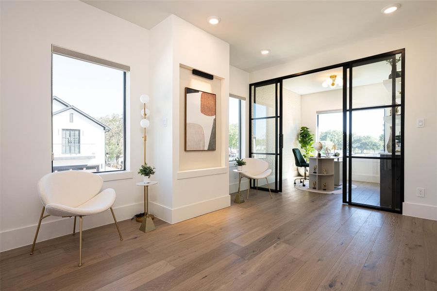 Furnished interior view inside a new home in , Stafford (Image 42).